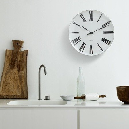 Roman Wall clock Ø21 cm white/black