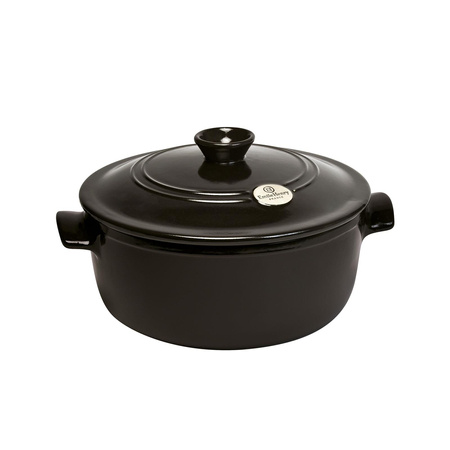 Round Ceramic Pot 5.3L - Black