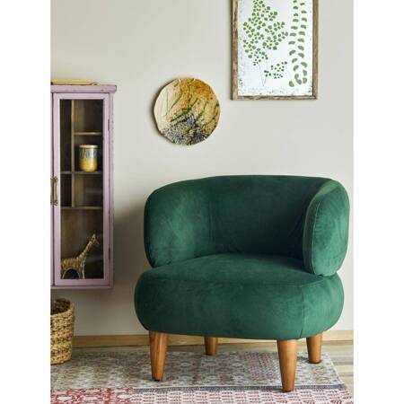 Ruperta Lounge Chair, Green, Polyester