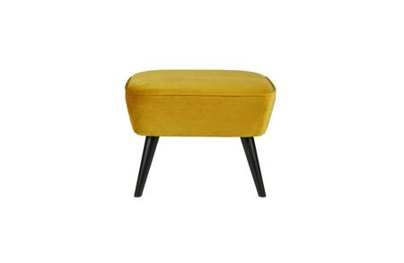 SARA footstool mustard (ochre) - WOOOD