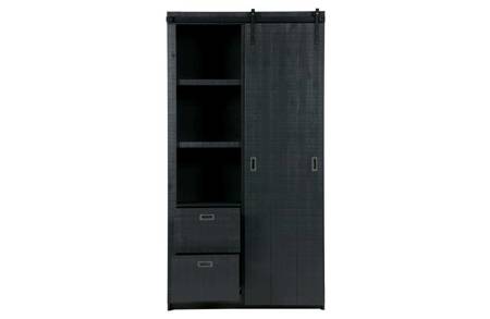 SLIDE BARN wardrobe black