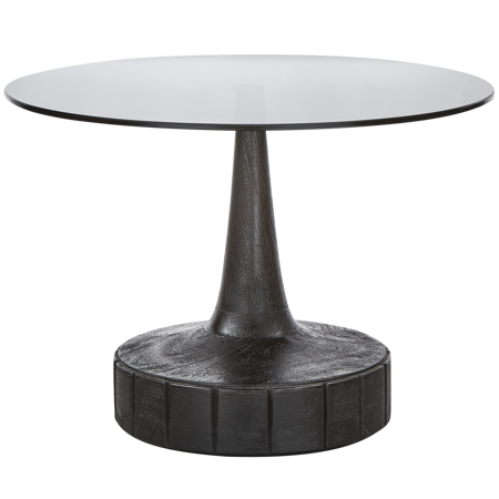 SOYA table wood/glass black