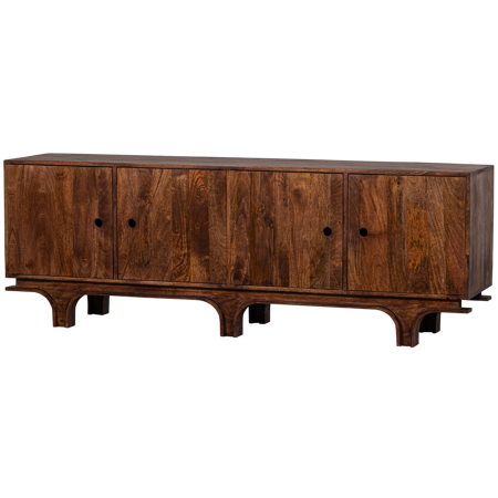 STAES chest of drawers mango wood brown