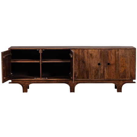 STAES chest of drawers mango wood brown