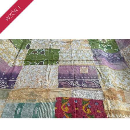 Sari Quilt, Yellow, Recycled Cotton