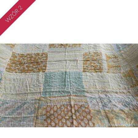 Sari Quilt, Yellow, Recycled Cotton