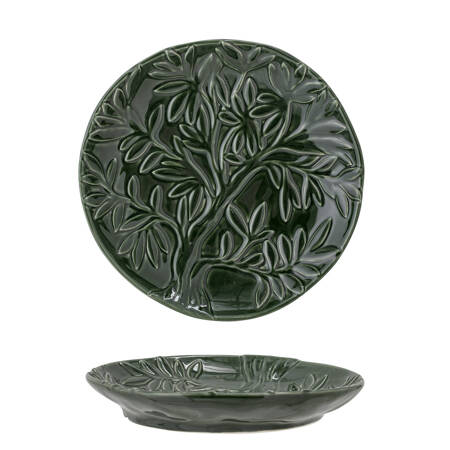 Savanna Plate, Green, Stoneware