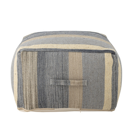 Sesto Pouf, Blue, Cotton