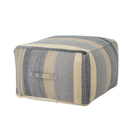 Sesto Pouf, Blue, Cotton