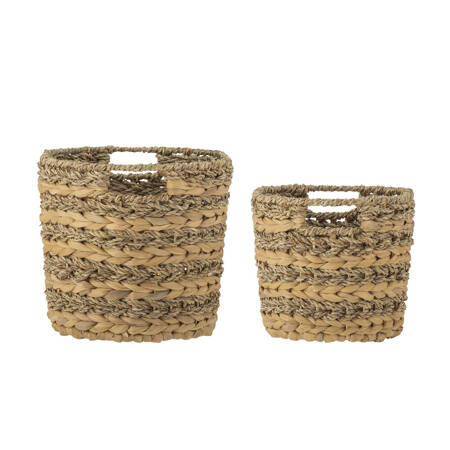 Set of 2 BLOOMINGVILLE INDRA Natural Baskets