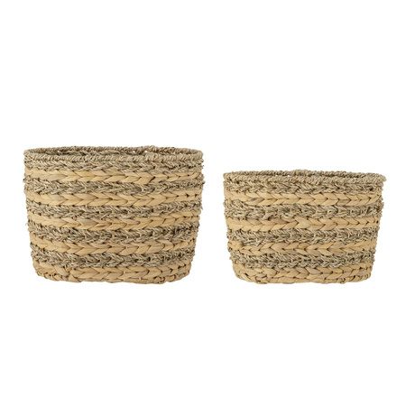 Set of 2 BLOOMINGVILLE INDRA Natural Baskets