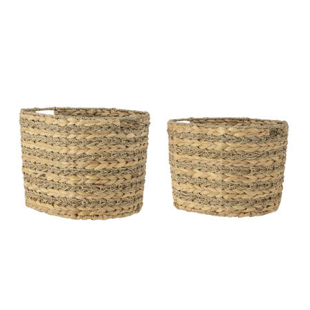 Set of 2 BLOOMINGVILLE INDRA Natural Baskets