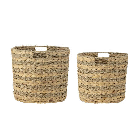 Set of 2 BLOOMINGVILLE INDRA Natural Baskets