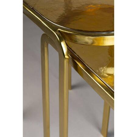 Set of 2 DUTCHBONE BANDHU coffee tables gold