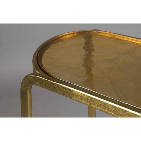 Set of 2 DUTCHBONE BANDHU coffee tables gold