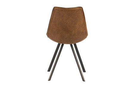 Set of 2 WOOOD chairs cognac