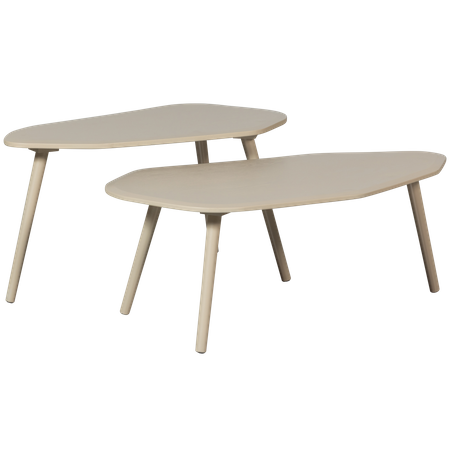 Set of 2 tables DAVINA gray