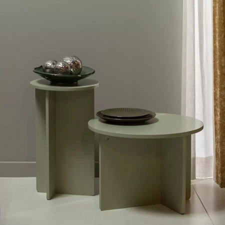 Set of 2 tables RONNY green