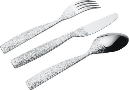 Set of 5 cutlery for one person ALESSI Dressed silver