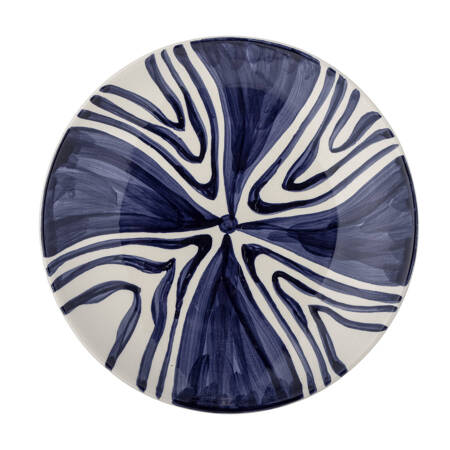 Shama Plate, Blue, Stoneware