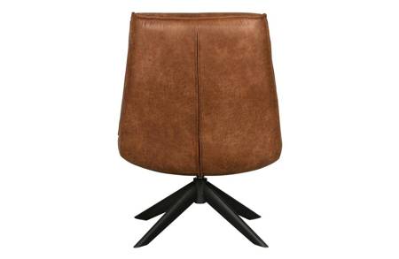 Skyler cognac swivel chair