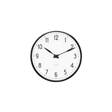 Station Wall clock Ø16.5 cm white/black