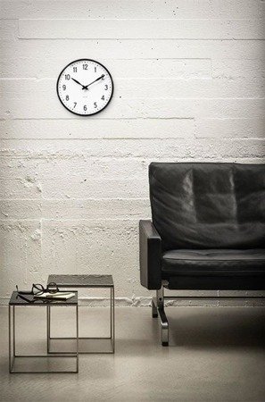 Station Wall clock Ø16.5 cm white/black