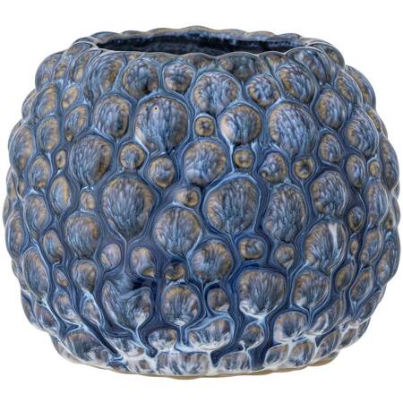 Susannah Flowerpot, Blue, Stoneware