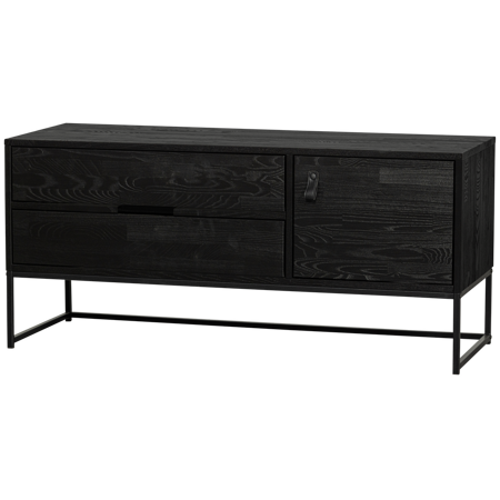 TV cabinet SILAS 120cm black ash