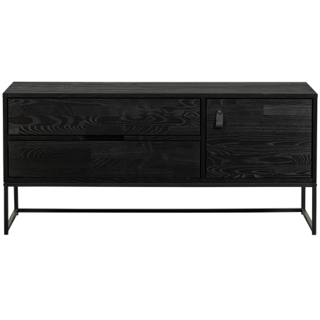 TV cabinet SILAS 120cm black ash