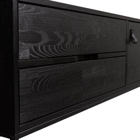 TV cabinet SILAS 120cm black ash