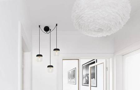 Triple suspension for UMAGE CANNONBALL CLUSTER lamps black