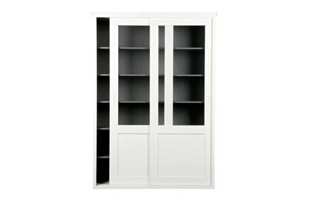 VINCE wardrobe, sliding doors, white - WOOOD