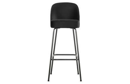 VOGUE bar stool 79cm velvet black (outlet)