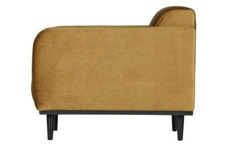 Velvet armchair BE PURE Statement honey