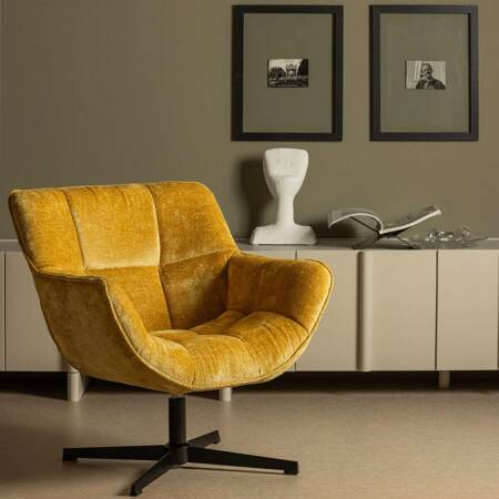 WIBO yellow swivel chair