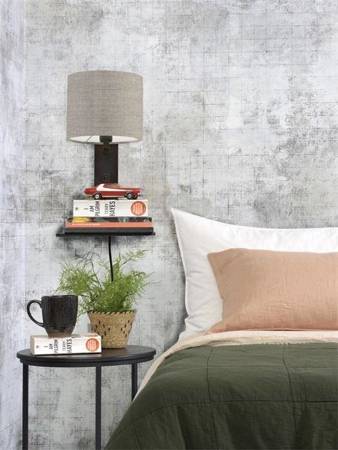 Wall lamp with shelf ANDES GOOD&MOJO black and beige