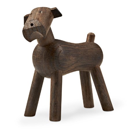 Wooden decoration KAY BOJESEN Dog TIM smoked oak