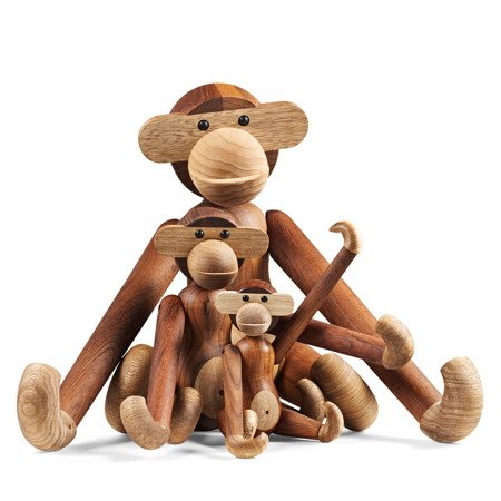 Wooden decoration KAY BOJESEN Little Monkey Oak / maple