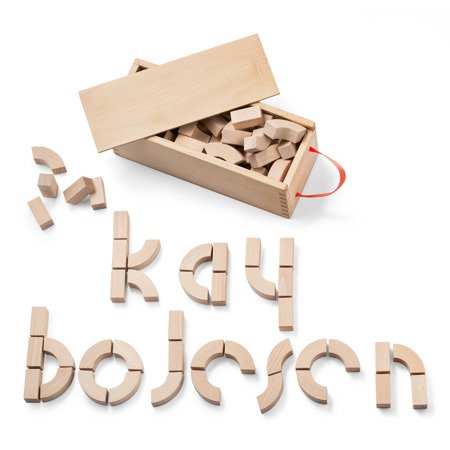 Wooden decoration KAY BOJESEN Natural alphabet