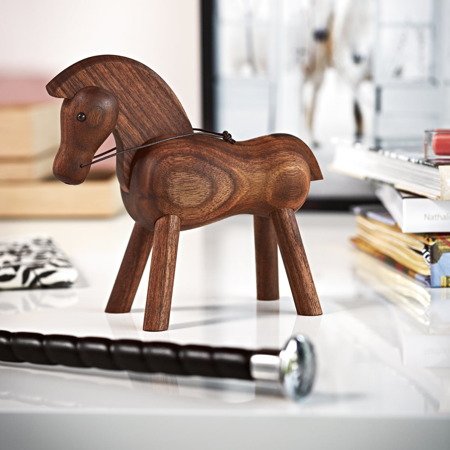 Wooden decoration KAY BOJESEN dark Horse smoked oak