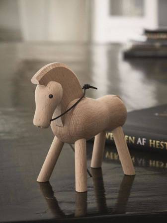 Wooden decoration KAY BOJESEN light Horse natural