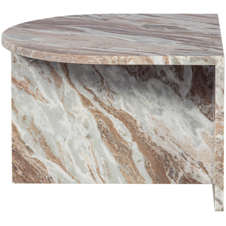 XHAIL oval table, natural marble