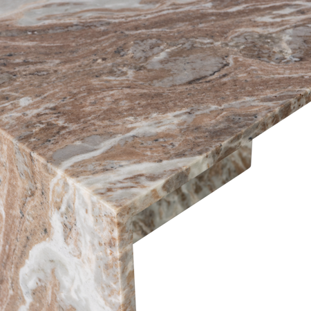 XHAIL rectangular table, natural marble