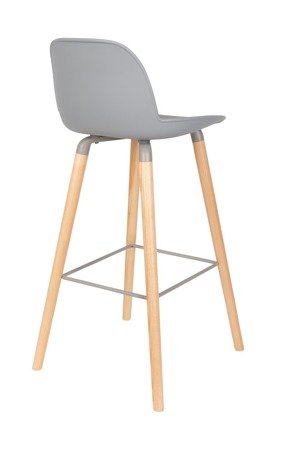 ZUIVER Albert Kuip light grey bar stool