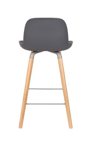 ZUIVER Albert Kuip low bar stool dark gray