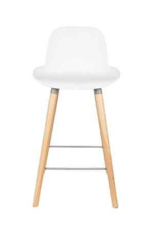 ZUIVER Albert Kuip low bar stool white