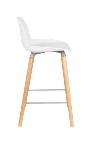 ZUIVER Albert Kuip low bar stool white