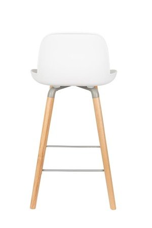 ZUIVER Albert Kuip low bar stool white