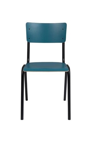 ZUIVER Back to School Chair Matte Blue